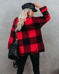 Nicolas Plaid Button Down Shacket