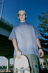 NO MUSIC Washed Oversized T-Shirt