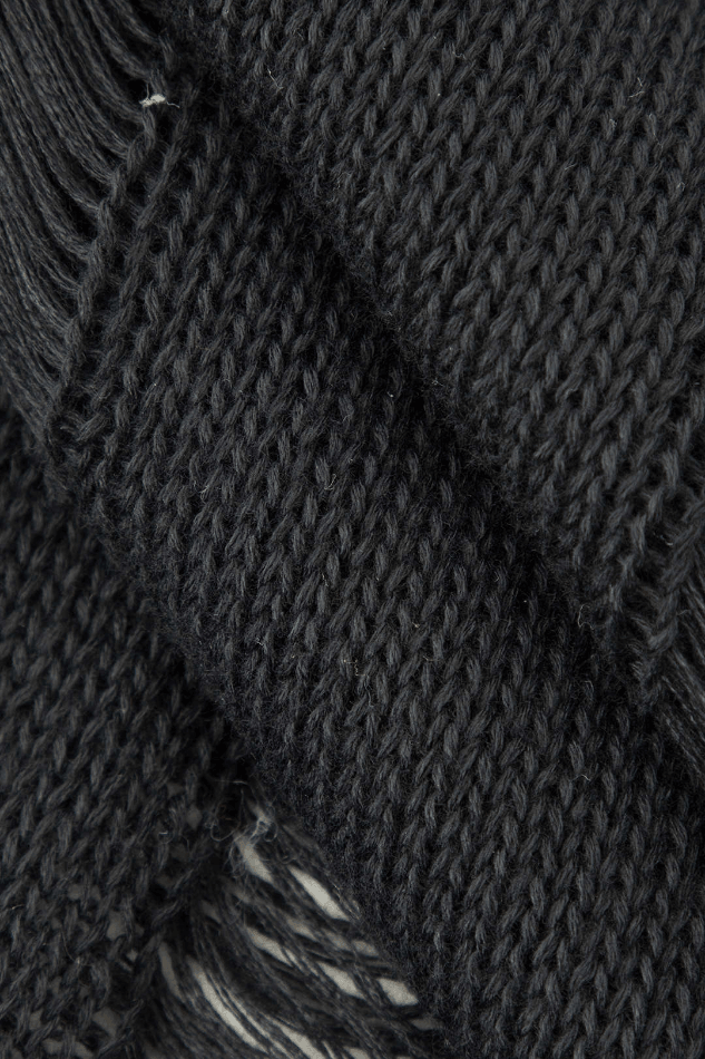 Off The Shoulder Destroyed Knit Romper - HouseofHalley