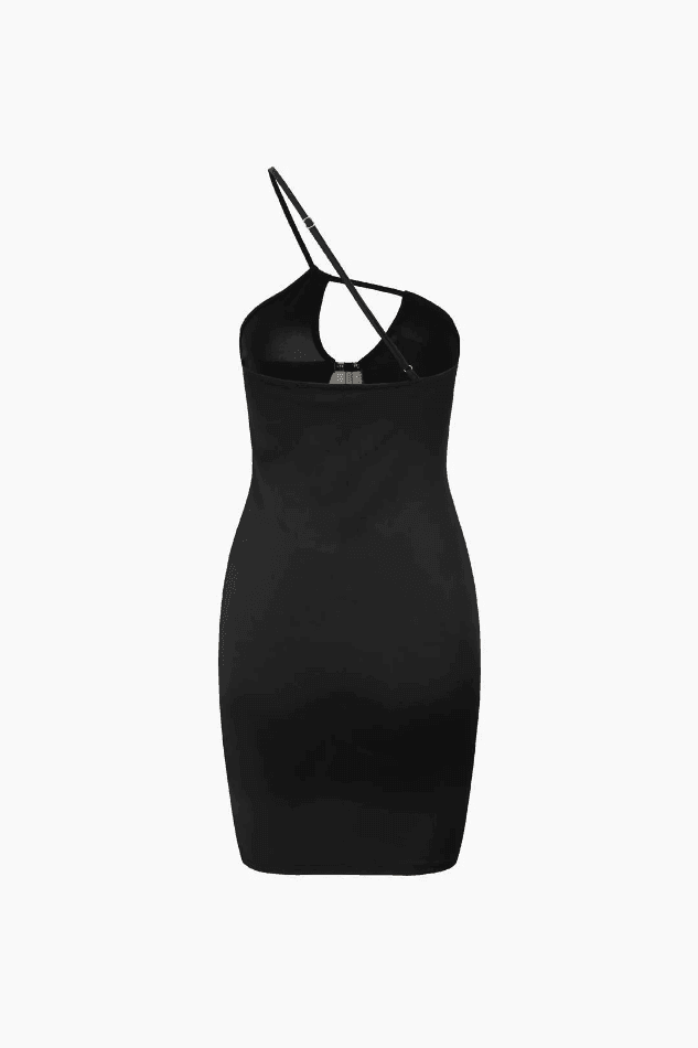 One Shoulder Cut Out Corset Mini Dress - HouseofHalley