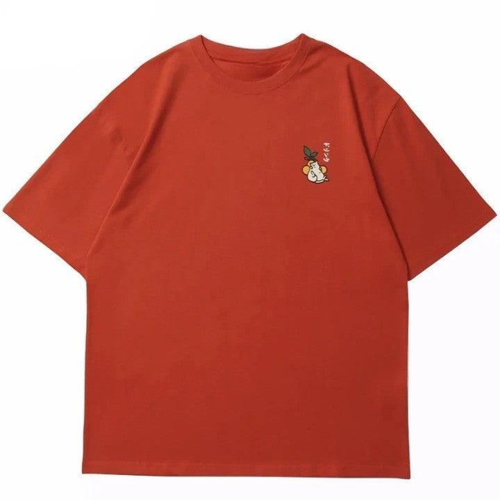 Orange Juice Embroidery T-Shirt
