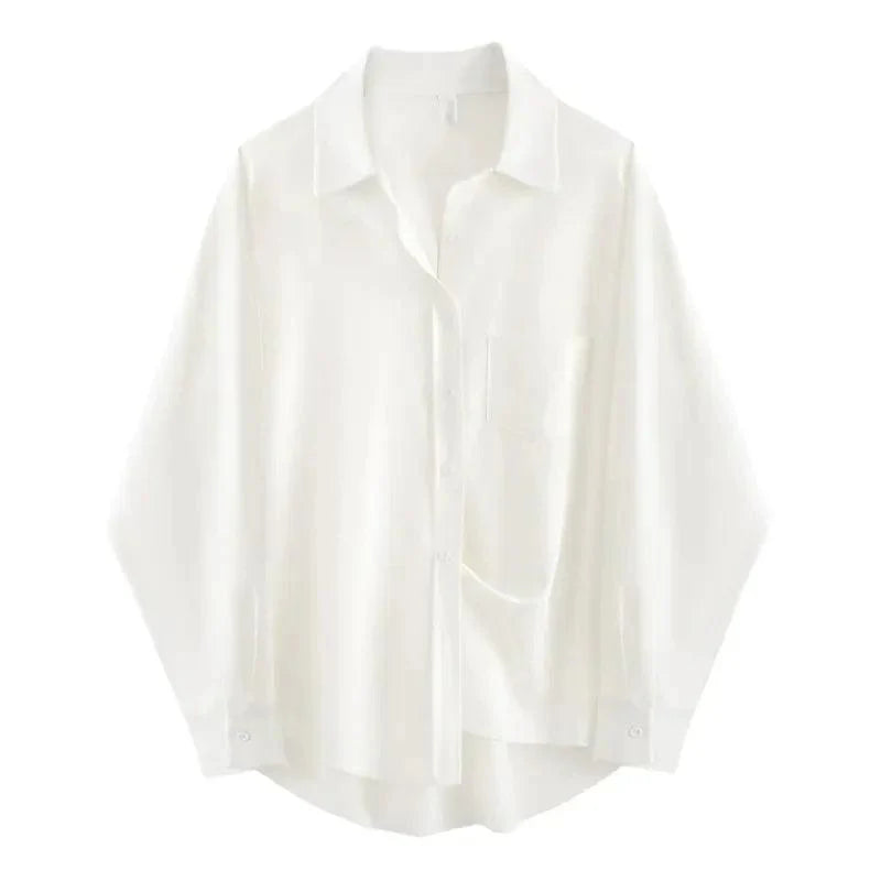Oversize Solid Basic Shirt