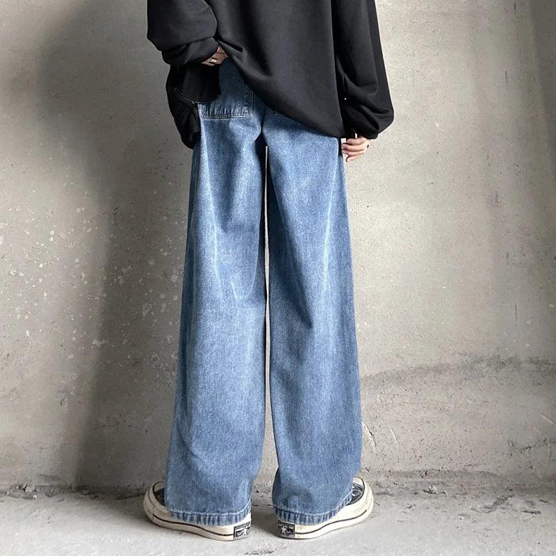 Oversized Anime Printed Denim Jeans