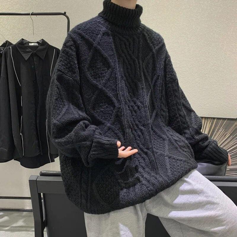 Oversized Turtleneck Knitted Sweater