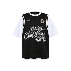 Paneled Fake Two Pieces T-Shirt