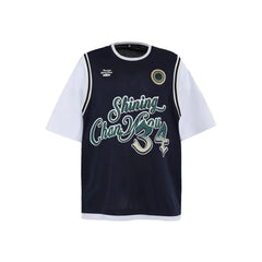 Paneled Fake Two Pieces T-Shirt