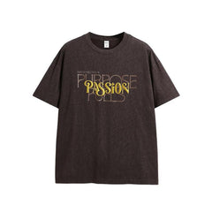 Casual Letter Printed "Passion" T-Shirt