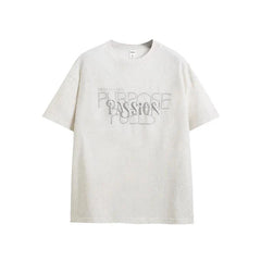 Casual Letter Printed "Passion" T-Shirt
