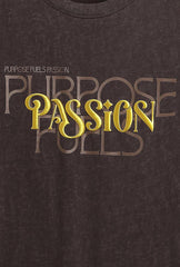 Casual Letter Printed "Passion" T-Shirt