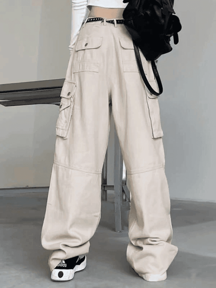 Patch Pocket Punk Cargo Pants - HouseofHalley