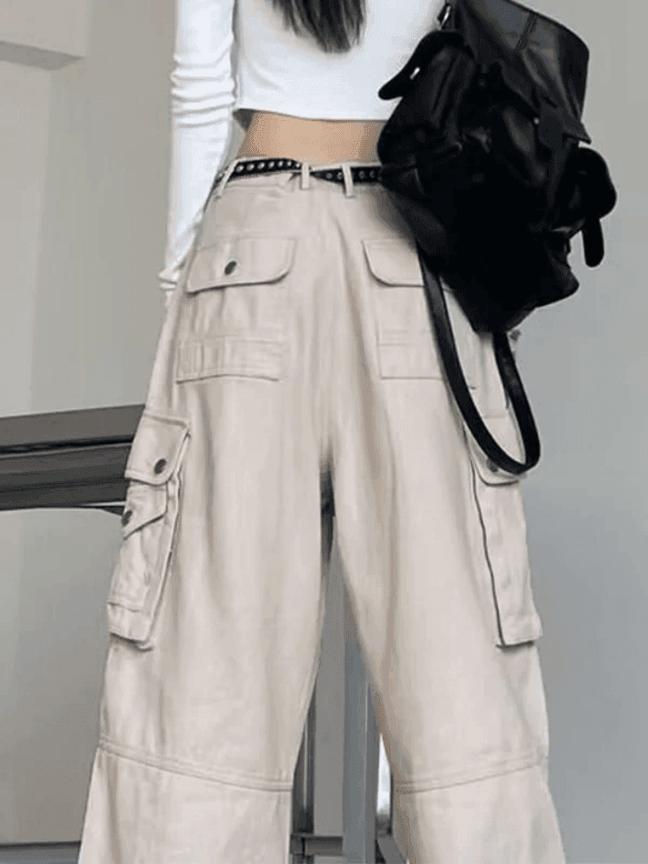 Patch Pocket Punk Cargo Pants - HouseofHalley