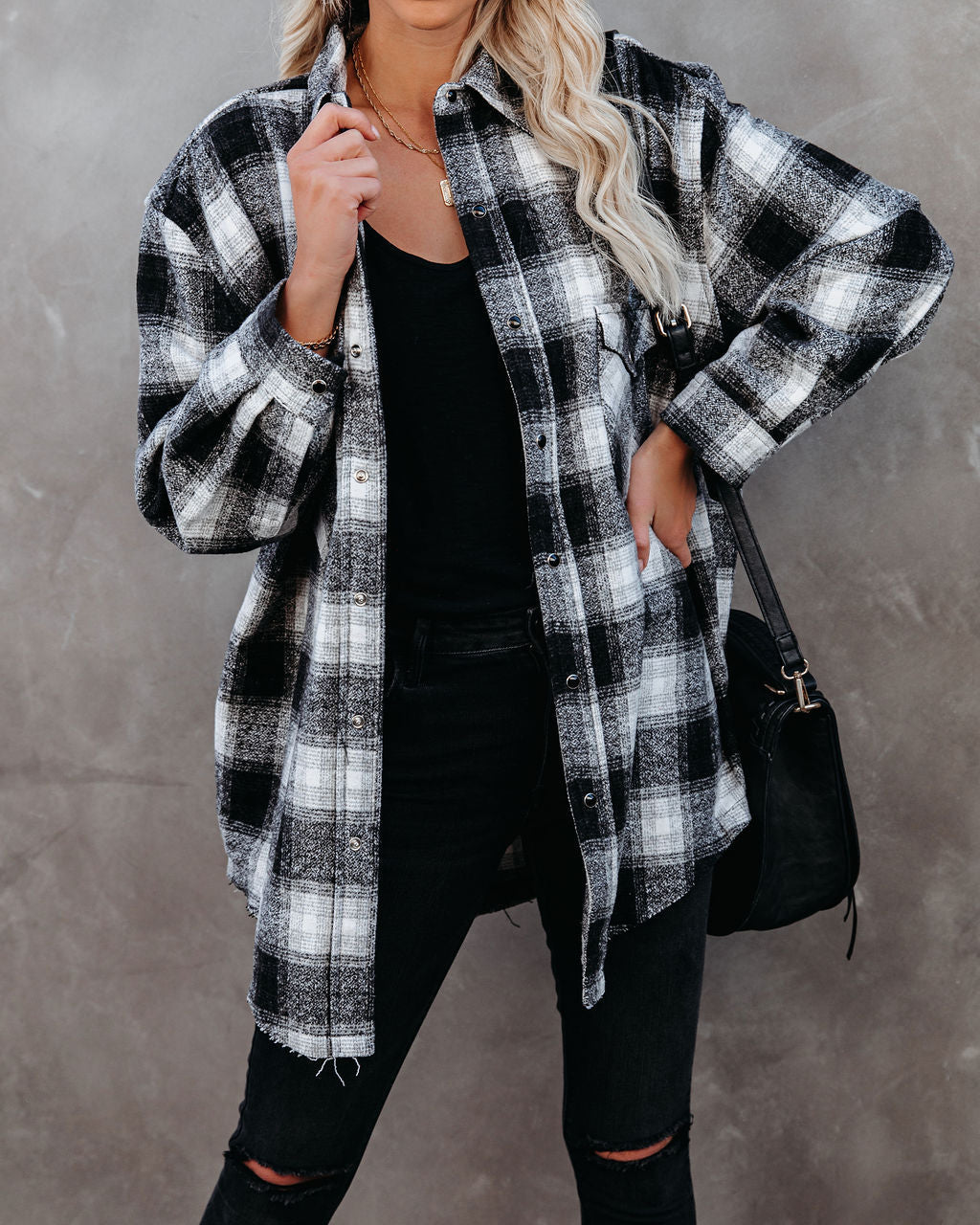 Paxon Plaid Button Down Shacket