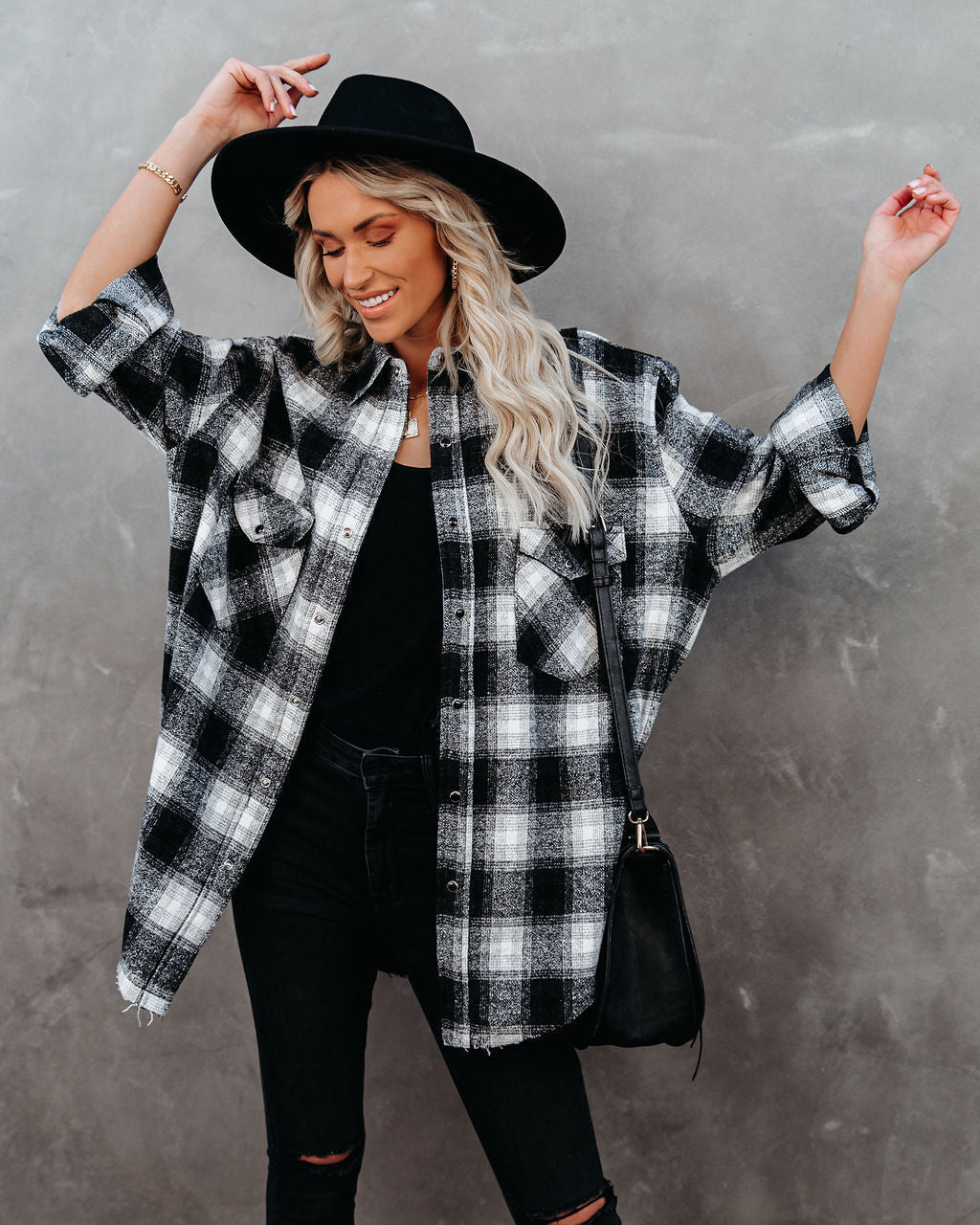 Paxon Plaid Button Down Shacket