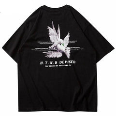 Pigeon Letter Printed T-Shirt