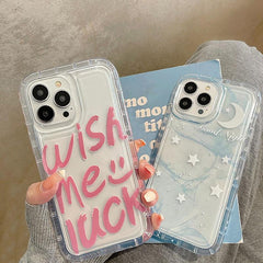 Pink Wishes Letter Phone Case For iPhone