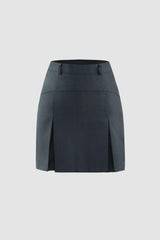 Pleated A-line Mini Skirt - HouseofHalley
