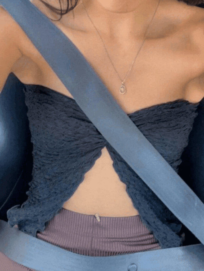 Pleated Halter Bandeau Top - HouseofHalley