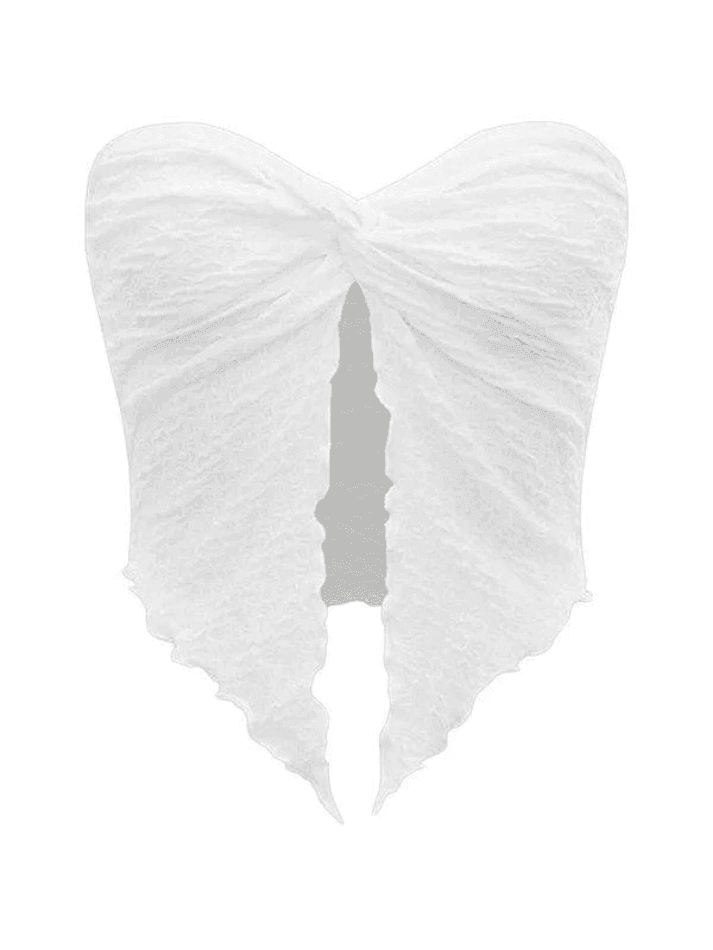 Pleated Halter Bandeau Top - HouseofHalley