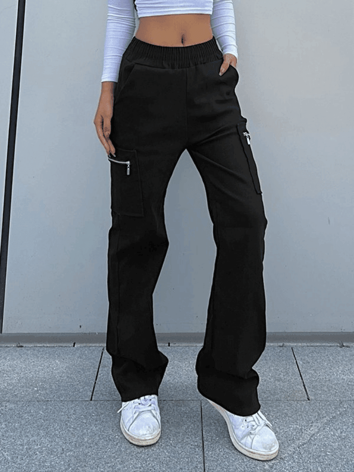 Pocket zipper Cargo Pants - HouseofHalley