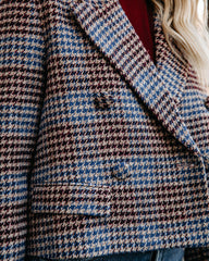 Portola Cropped Houndstooth Blazer