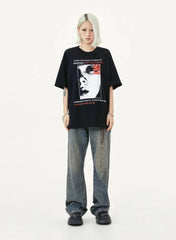 Portrait Printing Rock Band T-Shirt