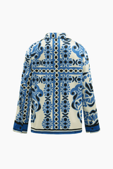 Printed Chest Pocket Long Sleeve Shirt - HouseofHalley