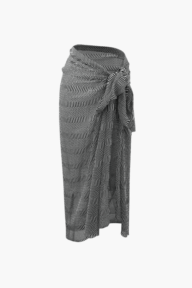 Printed Wrap Sarong Cover Up - HouseofHalley