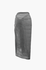 Printed Wrap Sarong Cover Up