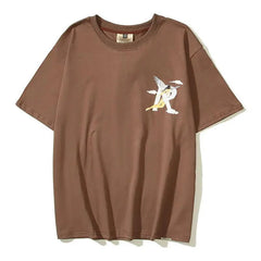 R-Shaped Angel Cloud Printed T-shirt