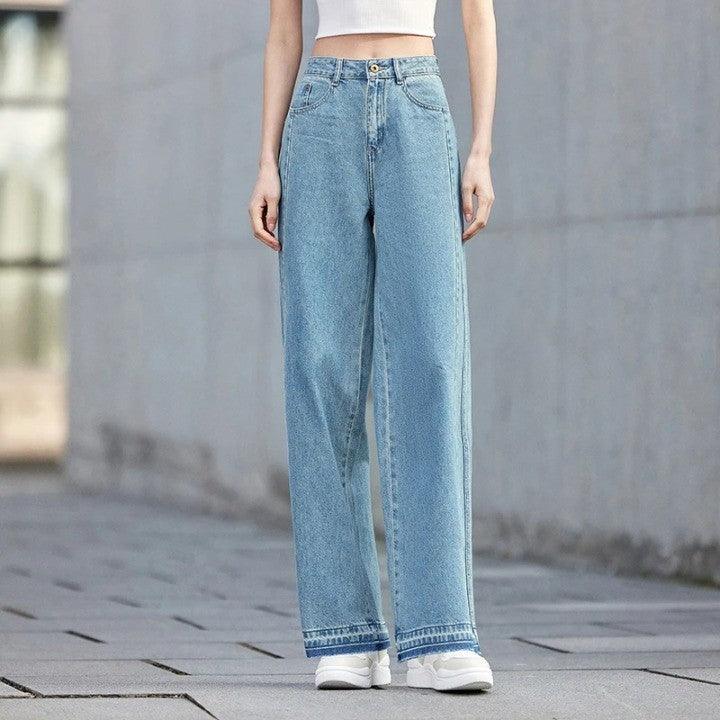 Raw Edge Wide-Leg Pant