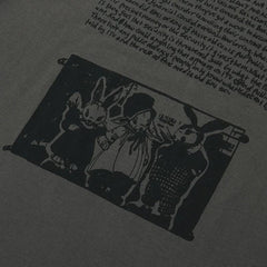 Retro Bunny Letter Printed T-Shirt