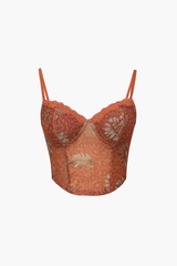 Retro Bust Lace Up Cami Top - HouseofHalley