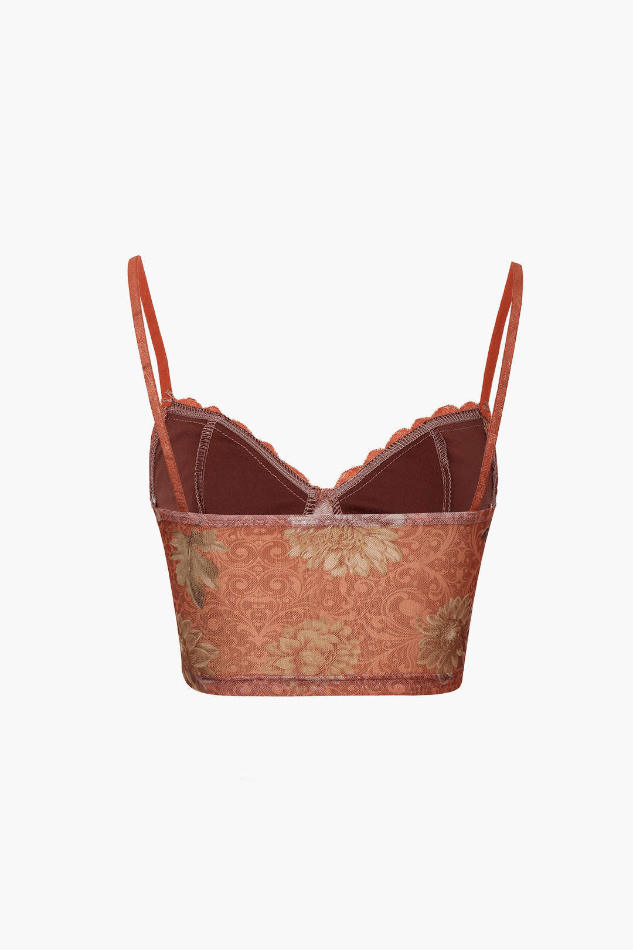 Retro Bust Lace Up Cami Top - HouseofHalley