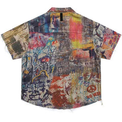 Retro Grapihc Double Side Oversized Shirt