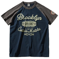 Retro Letter Printed T-Shirt