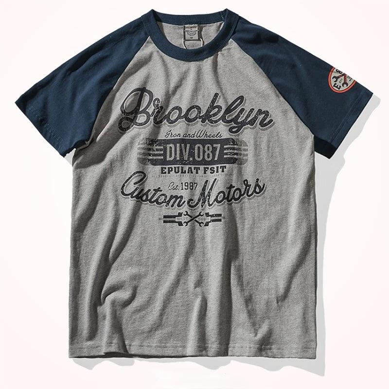 Retro Letter Printed T-Shirt