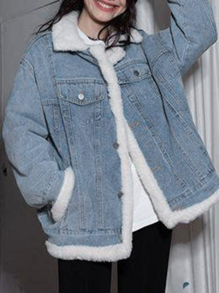 Reversible Denim Fleece Jacket - HouseofHalley