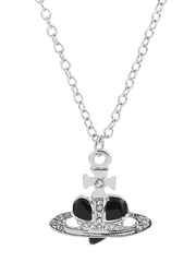 Rhinestone Cross Heart Pendant Necklace - HouseofHalley