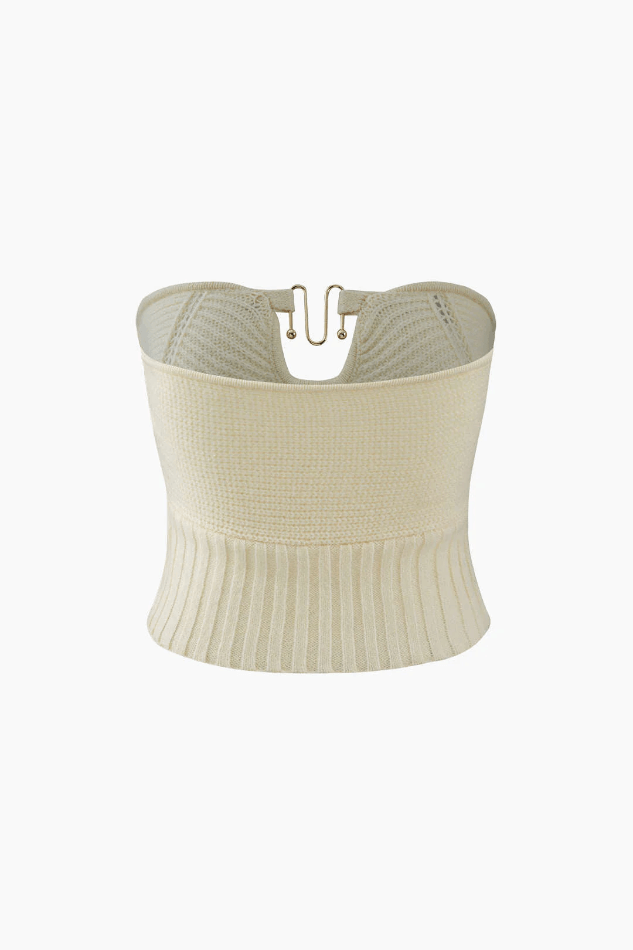 Ring Front Knit Tube Top - HouseofHalley