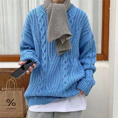 Round Neck Knitted Sweater