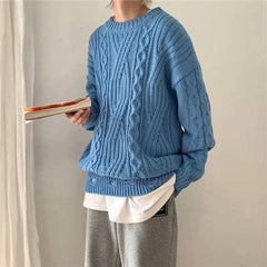 Round Neck Knitted Sweater