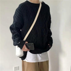 Round Neck Knitted Sweater