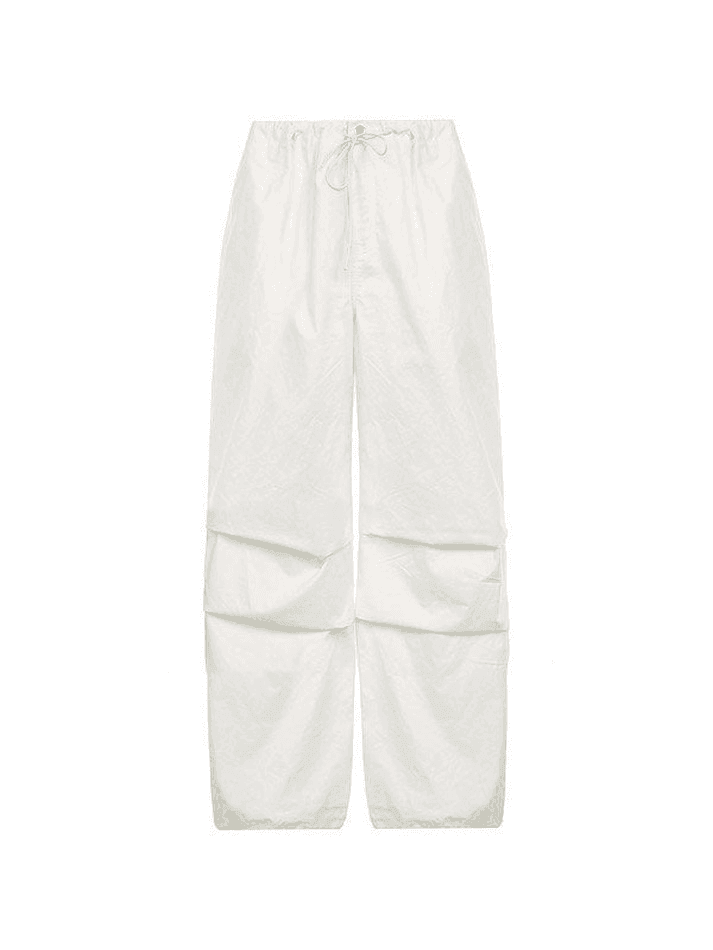 Ruched Low Waist Baggy Cargo Pants - HouseofHalley