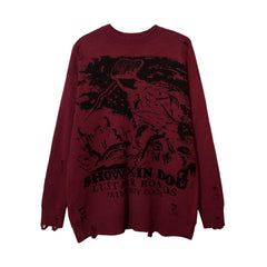 Salvation Printed Knit Wears Sweater