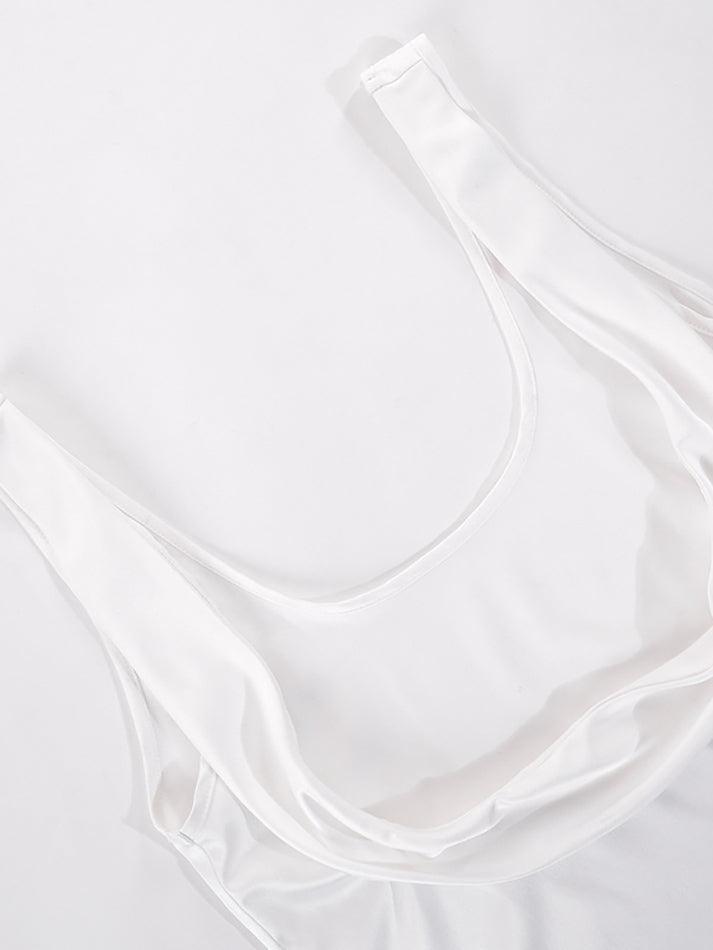 Satin Draped Lace Bralette Top - HouseofHalley