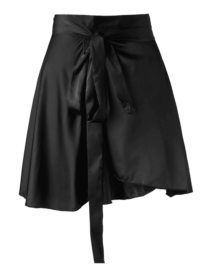 Satin Lace Up Mini Skirt - HouseofHalley