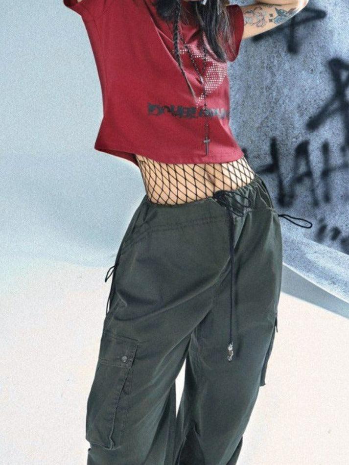 Short Sleeve Pixel Star Baby Crop Top - HouseofHalley