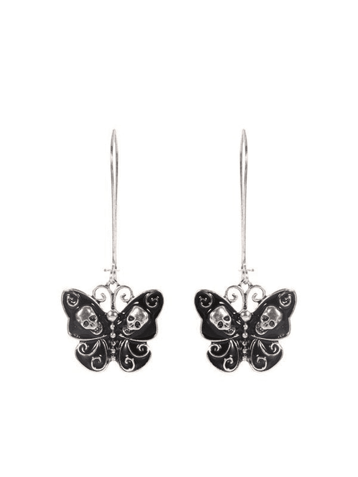 Skull Butterfly Earrings - HouseofHalley