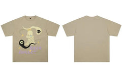 Skull Skeleton Print Oversized T-Shirt
