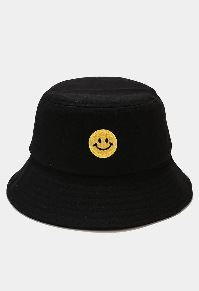 Smiley Patched Bucket Hat - HouseofHalley